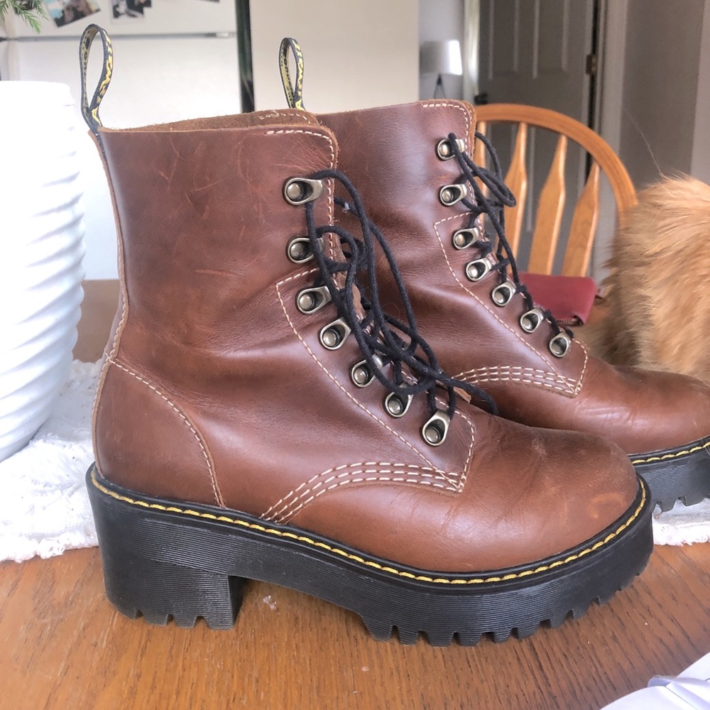 Brown Leona Doc Martens